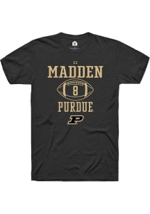 Cj Madden Black Purdue Boilermakers NIL Sport Icon Short Sleeve T Shirt