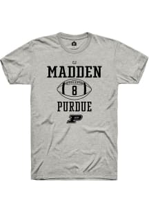 Cj Madden Ash Purdue Boilermakers NIL Sport Icon Short Sleeve T Shirt