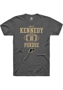 Demeco Kennedy Dark Grey Purdue Boilermakers NIL Sport Icon Short Sleeve T Shirt