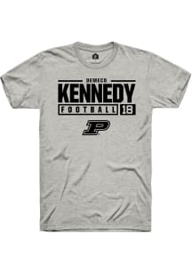 Demeco Kennedy Ash Purdue Boilermakers NIL Stacked Box Short Sleeve T Shirt