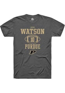 Jesse Watson Dark Grey Purdue Boilermakers NIL Sport Icon Short Sleeve T Shirt