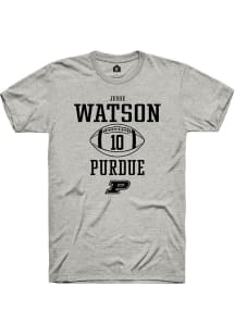 Jesse Watson Ash Purdue Boilermakers NIL Sport Icon Short Sleeve T Shirt