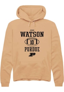Jesse Watson Rally Mens Gold Purdue Boilermakers NIL Sport Icon Hooded Sweatshirt