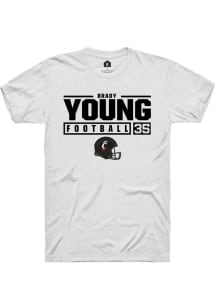 Brady Young  Cincinnati Bearcats White Rally NIL Stacked Box Short Sleeve T Shirt