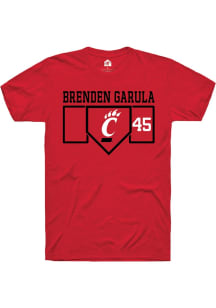 Brenden Garula  Cincinnati Bearcats Red Rally NIL Playing Field Short Sleeve T Shirt