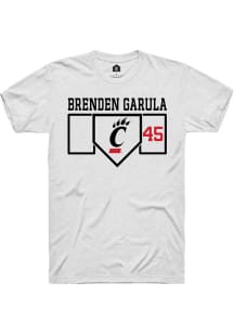 Brenden Garula  Cincinnati Bearcats White Rally NIL Playing Field Short Sleeve T Shirt