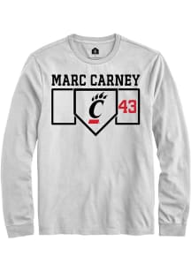 Marc Carney  Cincinnati Bearcats White Rally NIL Playing Field Long Sleeve T Shirt