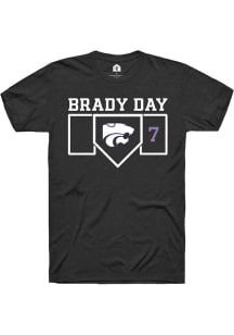 Brady Day  K-State Wildcats Black Rally NIL Playing Field Short Sleeve T Shirt