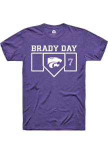 Brady Day  K-State Wildcats Purple Rally NIL Playing Field Short Sleeve T Shirt