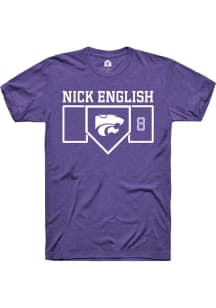 Nick English  K-State Wildcats Purple Rally NIL Playing Field Short Sleeve T Shirt