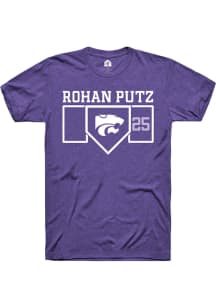 Rohan Putz Purple K-State Wildcats NIL Playing Field Short Sleeve T Shirt