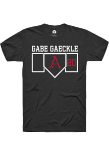 Gabe Gaeckle  Arkansas Razorbacks Black Rally NIL Playing Field Short Sleeve T Shirt