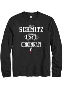 Caleb Schmitz  Cincinnati Bearcats Black Rally NIL Sport Icon Long Sleeve T Shirt