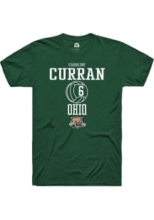 Caroline Curran  Ohio Bobcats Green Rally NIL Sport Icon Short Sleeve T Shirt