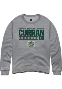 Caroline Curran  Rally Ohio Bobcats Mens Graphite NIL Stacked Box Long Sleeve Crew Sweatshirt