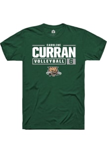 Caroline Curran  Ohio Bobcats Green Rally NIL Stacked Box Short Sleeve T Shirt