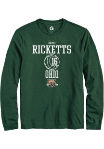 Darbi Ricketts  Ohio Bobcats Green Rally NIL Sport Icon Long Sleeve T Shirt