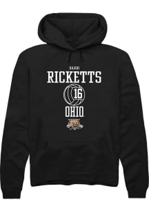 Darbi Ricketts  Rally Ohio Bobcats Mens Black NIL Sport Icon Long Sleeve Hoodie