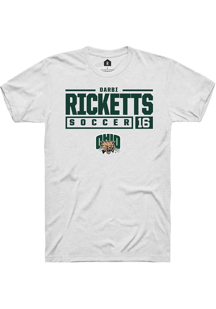 Darbi Ricketts Ohio Bobcats Rally NIL Stacked Box Short Sleeve T Shirt