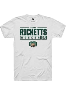 Darbi Ricketts  Ohio Bobcats White Rally NIL Stacked Box Short Sleeve T Shirt