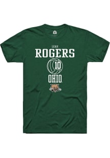 Leah Rogers  Ohio Bobcats Green Rally NIL Sport Icon Short Sleeve T Shirt