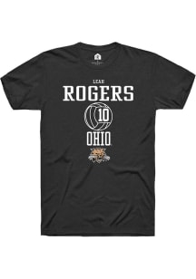 Leah Rogers  Ohio Bobcats Black Rally NIL Sport Icon Short Sleeve T Shirt