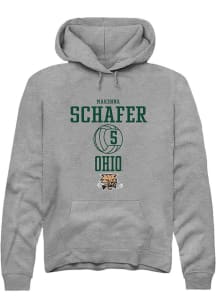 Makenna Schafer  Rally Ohio Bobcats Mens Graphite NIL Sport Icon Long Sleeve Hoodie
