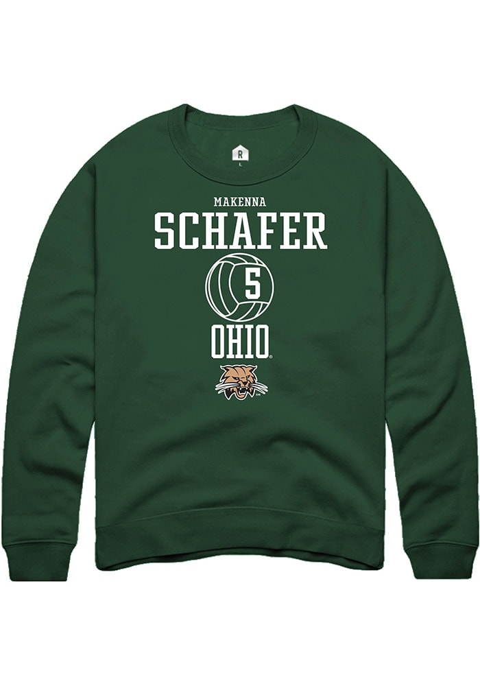 Makenna Schafer Rally Ohio Bobcats Mens NIL Sport Icon Long Sleeve Crew Sweatshirt