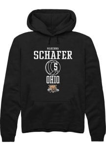 Makenna Schafer  Rally Ohio Bobcats Mens Black NIL Sport Icon Long Sleeve Hoodie