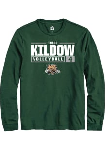 Torre Kildow  Ohio Bobcats Green Rally NIL Stacked Box Long Sleeve T Shirt