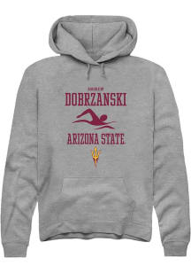 Andrew Dobrzanski  Rally Arizona State Sun Devils Mens Graphite NIL Sport Icon Long Sleeve Hoodi..