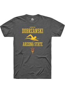 Andrew Dobrzanski  Arizona State Sun Devils Dark Grey Rally NIL Sport Icon Short Sleeve T Shirt