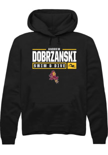 Andrew Dobrzanski  Rally Arizona State Sun Devils Mens Black NIL Stacked Box Long Sleeve Hoodie