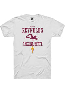 Parker Reynolds  Arizona State Sun Devils White Rally NIL Sport Icon Short Sleeve T Shirt