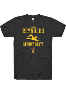 Parker Reynolds  Arizona State Sun Devils Black Rally NIL Sport Icon Short Sleeve T Shirt