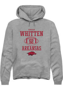 Donovan Whitten  Rally Arkansas Razorbacks Mens Graphite NIL Sport Icon Long Sleeve Hoodie