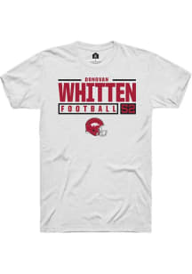 Donovan Whitten  Arkansas Razorbacks White Rally NIL Stacked Box Short Sleeve T Shirt