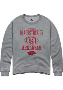 Keyshawn Blackstock Sr  Rally Arkansas Razorbacks Mens Graphite NIL Sport Icon Long Sleeve Crew ..