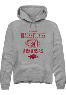 Keyshawn Blackstock Sr  Rally Arkansas Razorbacks Mens Graphite NIL Sport Icon Long Sleeve Hoodi..