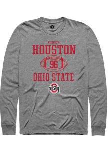 Eddrick Houston  Ohio State Buckeyes Graphite Rally NIL Sport Icon Long Sleeve T Shirt