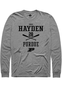 Enas Hayden Rally Mens Graphite Purdue Boilermakers NIL Sport Icon Tee