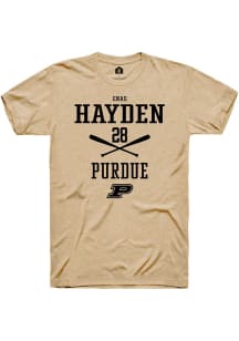 Enas Hayden Gold Purdue Boilermakers NIL Sport Icon Short Sleeve T Shirt