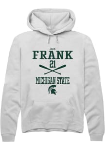 Jack Frank  Rally Michigan State Spartans Mens White NIL Sport Icon Long Sleeve Hoodie