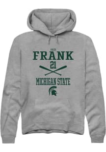 Jack Frank  Rally Michigan State Spartans Mens Graphite NIL Sport Icon Long Sleeve Hoodie