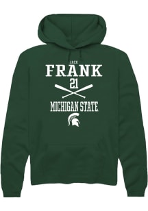 Jack Frank  Rally Michigan State Spartans Mens Green NIL Sport Icon Long Sleeve Hoodie