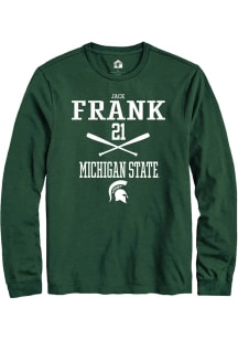 Jack Frank  Michigan State Spartans Green Rally NIL Sport Icon Long Sleeve T Shirt