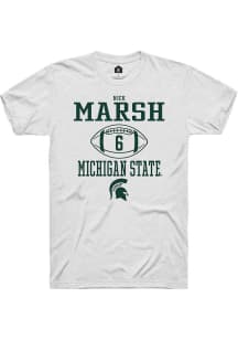 Nick Marsh  Michigan State Spartans White Rally NIL Sport Icon Short Sleeve T Shirt
