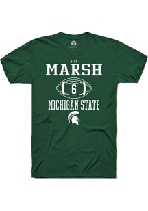 Nick Marsh  Michigan State Spartans Green Rally NIL Sport Icon Short Sleeve T Shirt