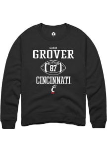 Gavin Grover  Rally Cincinnati Bearcats Mens Black NIL Sport Icon Long Sleeve Crew Sweatshirt