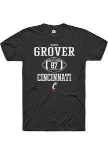 Gavin Grover  Cincinnati Bearcats Black Rally NIL Sport Icon Short Sleeve T Shirt